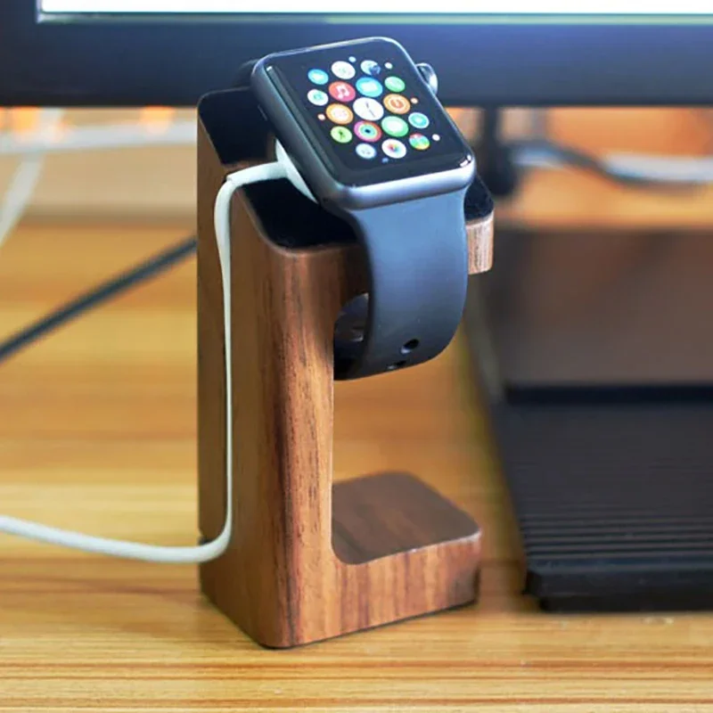 Smartwatch Watch Accessories - 木製アップルウォッチ充電スタンド,デスクスタンド,充電ステーション,オリジナルアクセサリー