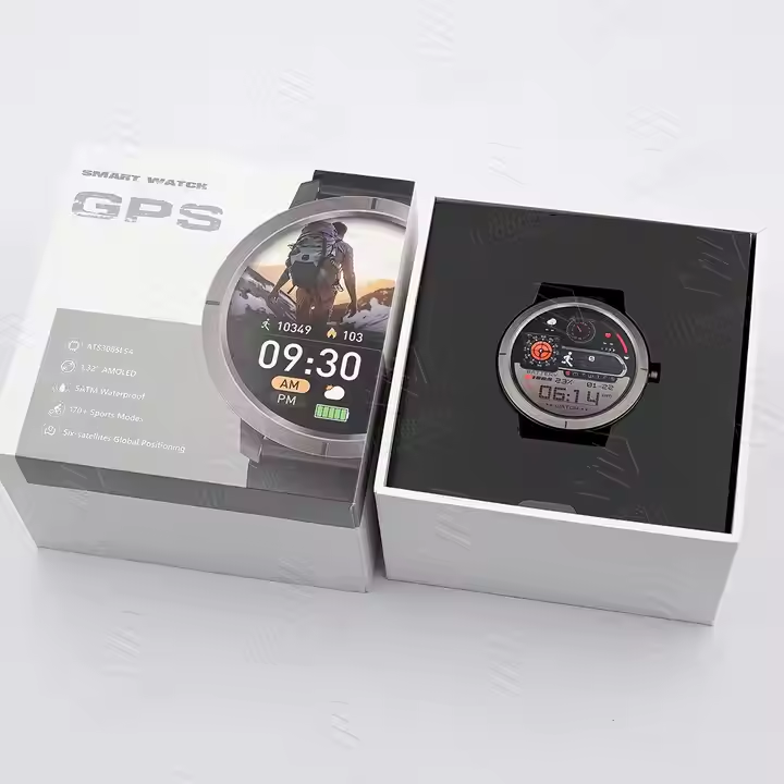 Smartwatch Custom - 複数衛星GPS測位スポーツスマートウォッチDM76心拍数SpO2ストレス5ATM防水カスタムスマートウォッチ