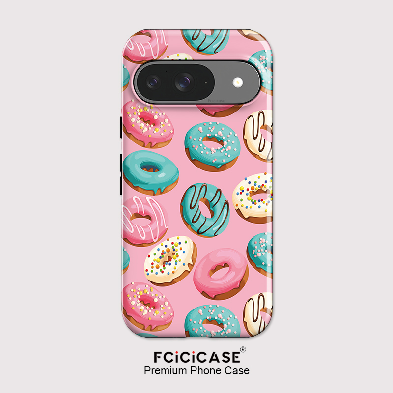 Google Pixel 9 - Fcicicase 2 in 1 デュアルレイヤー携帯電話ケース Google