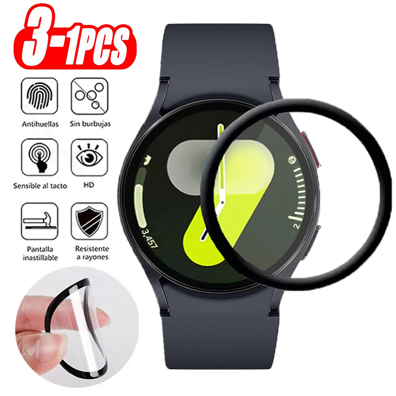 Smartwatch Watch Accessories - サムスンギャラクシーウォッチ用スクリーンプロテクター,スマートウォッチ用アクセサリー,HDフィルム,7,6,5,4,40mm, 44mm