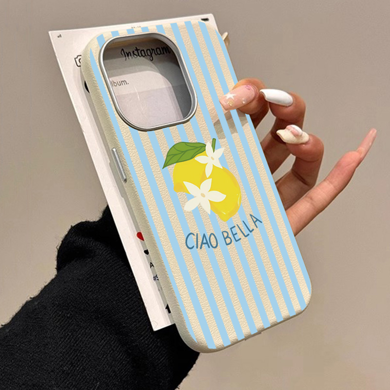 Samsung Galaxy S25 - レモンストライプレトロデザイン Samsung Galaxy S25 S24 Ultra