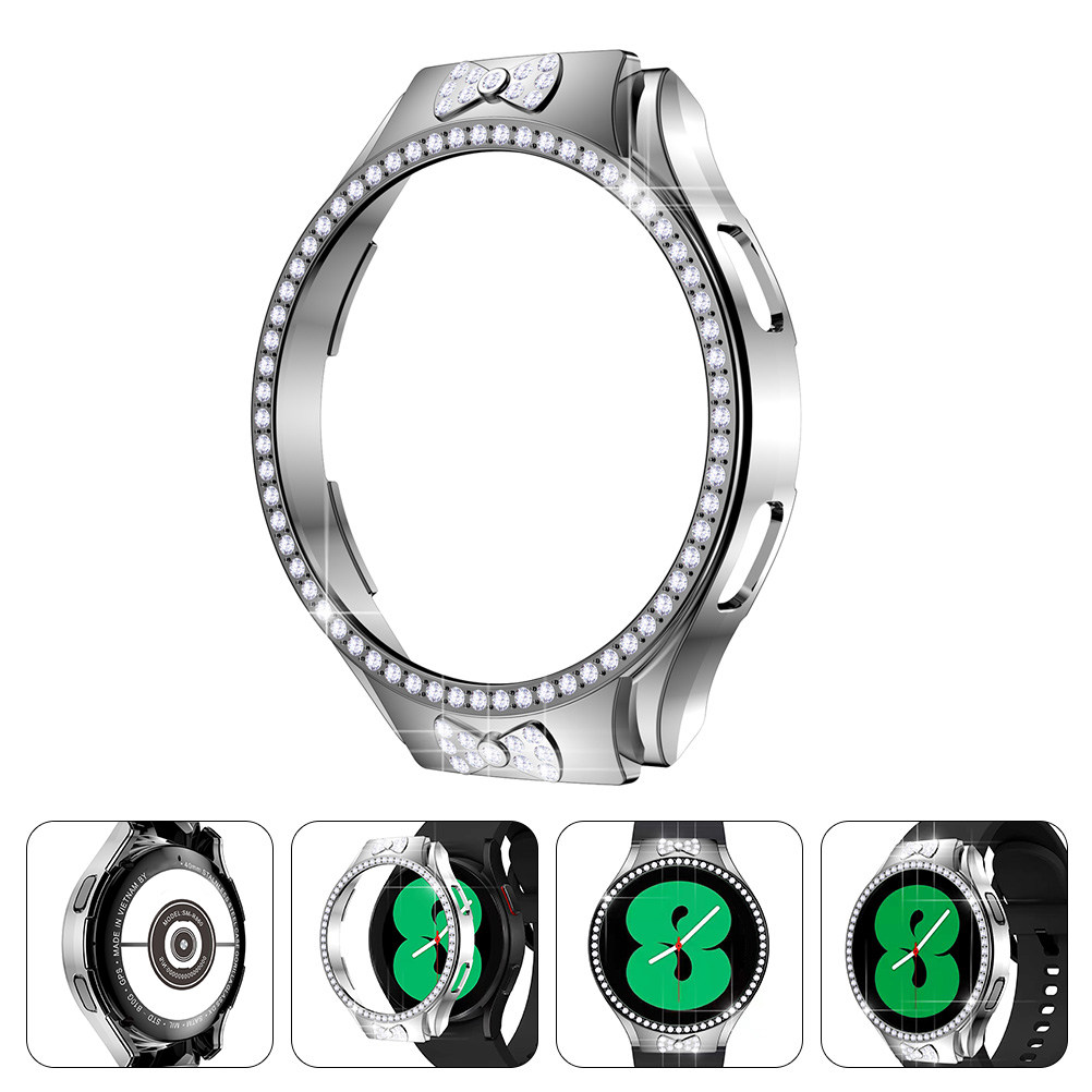 Smartwatch Case - 時計ケース シャイニーグリッター PC保護カバー 簡単着脱 互換性のある4つのスマートウォッチプロテクターアクセサリー