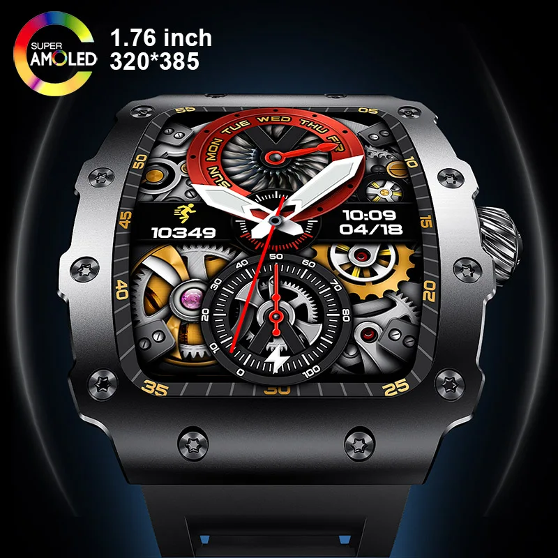 Smartwatch Nexus - 新トレンドスマートウォッチ 1.76インチ AMOLED 3Dダイナミックダイヤル IP67防水 Bluetooth通話