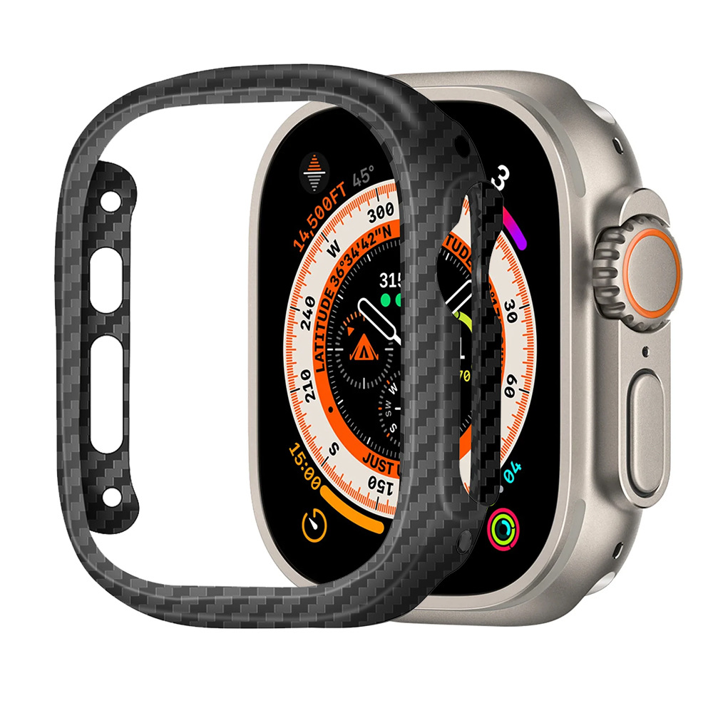 Smartwatch Case - ケブラー炭素繊維薄型ケース Apple Watch Ultra 49mm アラミド繊維カバー