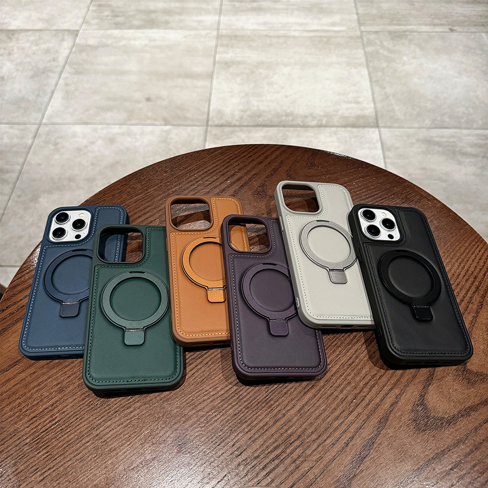 Magnetic Charging Stand - PUレザー製マグネットケース Apple iPhone 17 Air 16