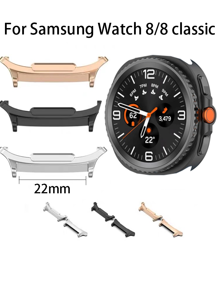Smartwatch Watch Accessories - 22 ミリメートル時計バンドコネクタ samsung 時計 8/8 クラシック
