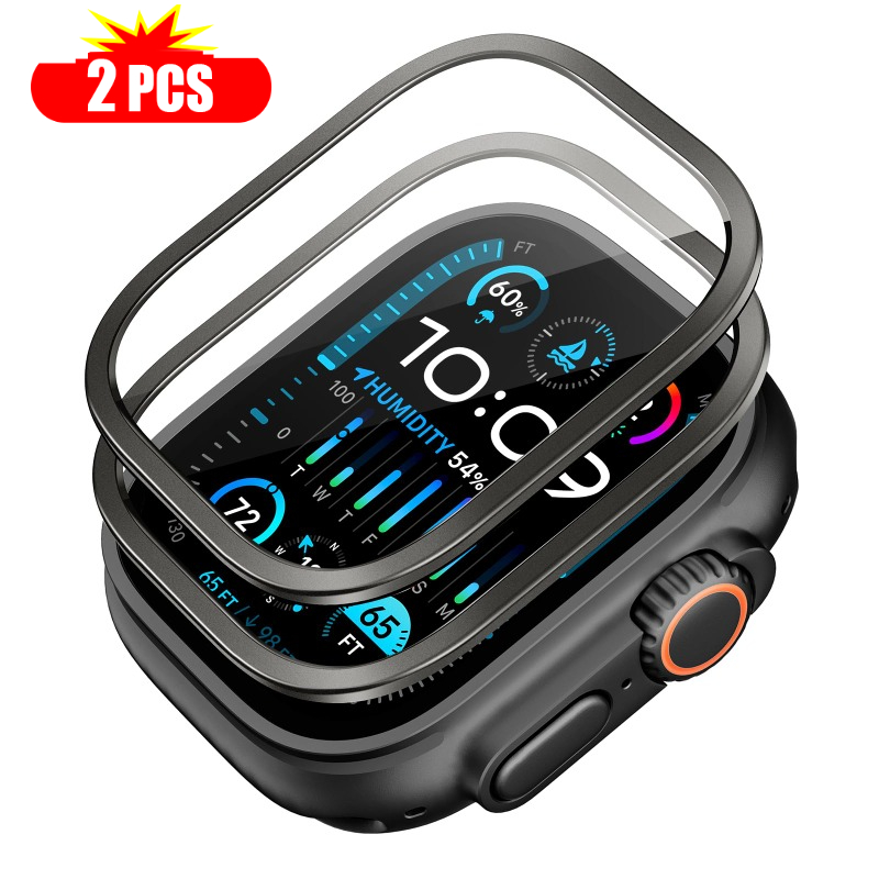 Smartwatch Case - 2 個強化ガラス Apple Watch ウルトラ 49