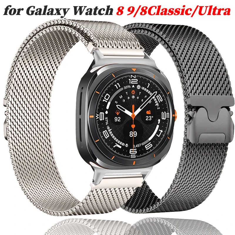 Samsung Smartwatch Ultra Accessories - ミラネーゼメタルストラップ Samsung Galaxy Watch 8 9/8Classic