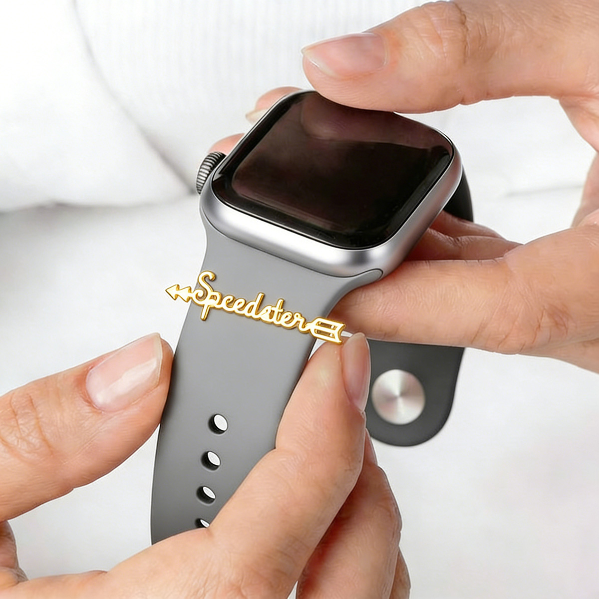 クリエイティブチャームカスタムネームウォッチバンドチャーム2 - Smartwatch Custom のレビューと価格