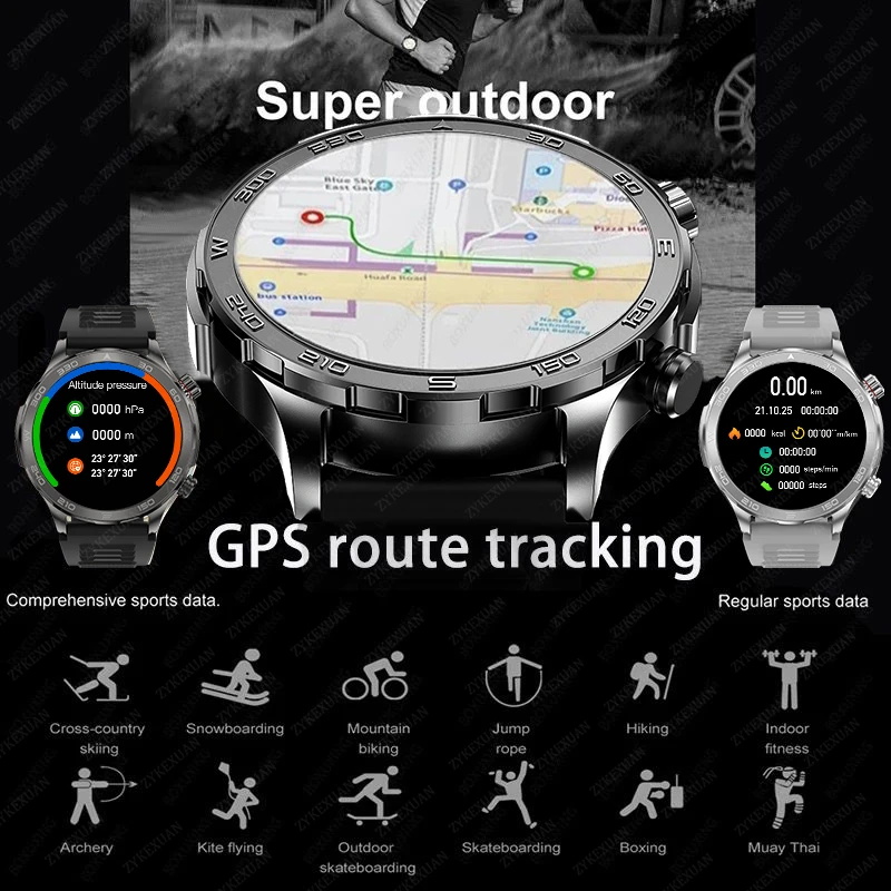 新しい GPS トラックスマートウォッチメンズ AMOLED - Smartwatch Nexus のレビューと価格