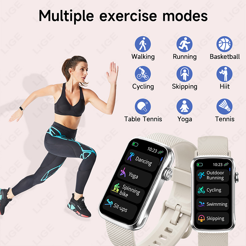 LIGE ファッションレディース新型スマートウォッチ 通話リ - Smartwatch Custom のレビューと価格