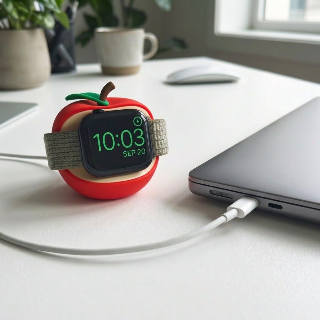 シリコン製アップルウォッチ充電スタンド Apple Watc - Watch Charging Dock のレビューと価格