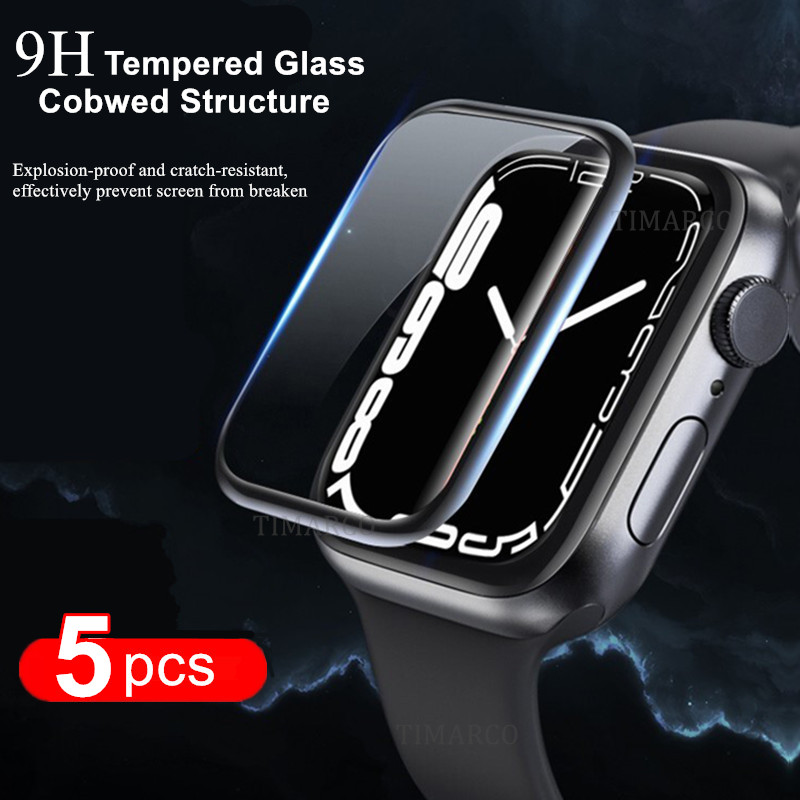 アップルウォッチ用スクリーンプロテクター,フル強化フィルム, - Watch Case Bumper のレビューと価格