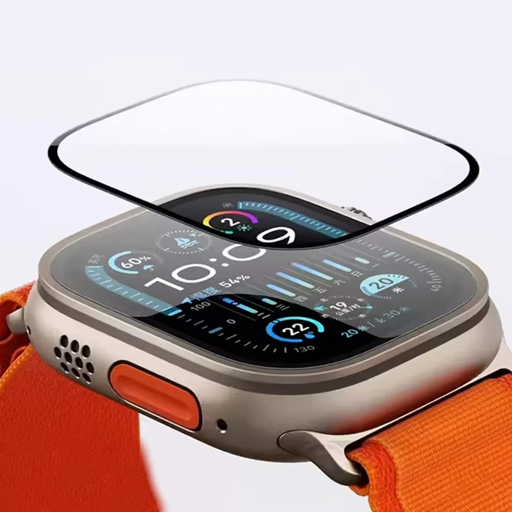 スクリーンプロテクター 3D強化ガラスフィルム Apple  - Smartwatch Case のレビューと価格
