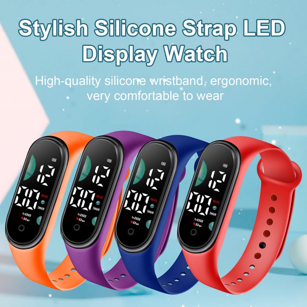 子供のためのデジタルLED腕時計,防水ブレスレット,腕時計, - Smartwatch Touch のレビューと価格