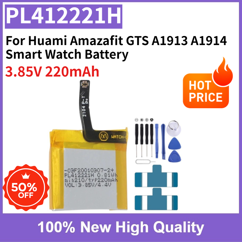 PL412221H 3.85V 220mAh 交換可能なバッ - Smartwatch A1914 のレビューと価格