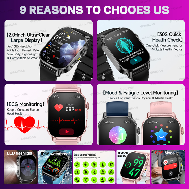 新オリジナル女性向けカスタマイズAIヘルススマートウォッチ  - Smartwatch Custom のレビューと価格