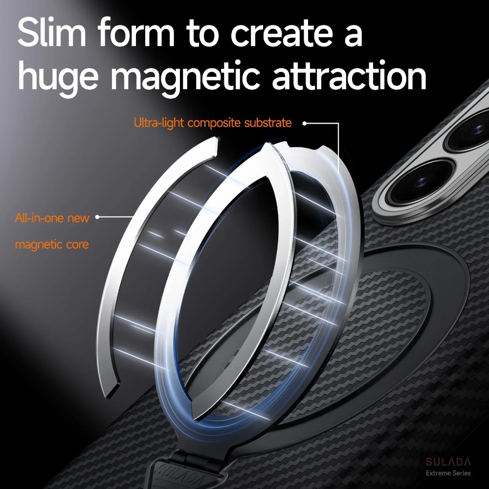 ビジネスカーボンファイバー磁気リングスタンド付きSamsun - Magnetic Charging Stand のレビューと価格