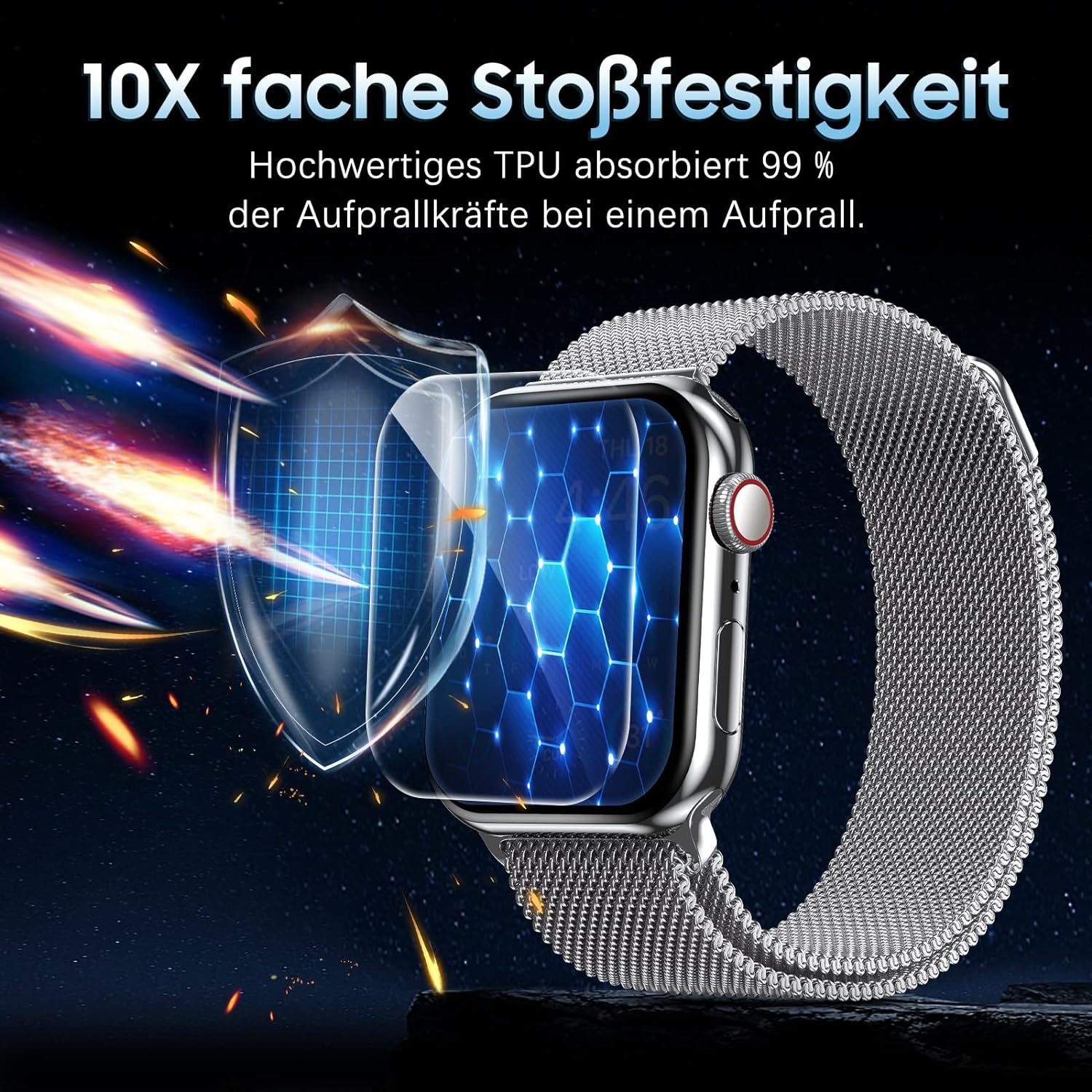 5 個のハイドロゲルフィルム Apple Watch 5 6 - Watch Case Bumper のレビューと価格