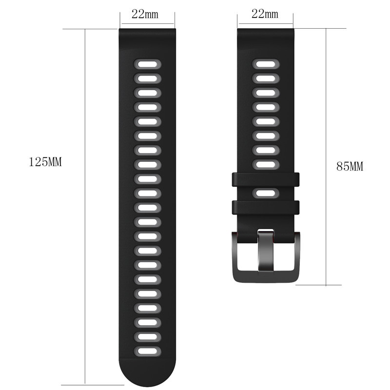 22 ミリメートルツートンカラースポーツストラップ Xiao - Xiaomi Smartwatch S3 Accessories のレビューと価格