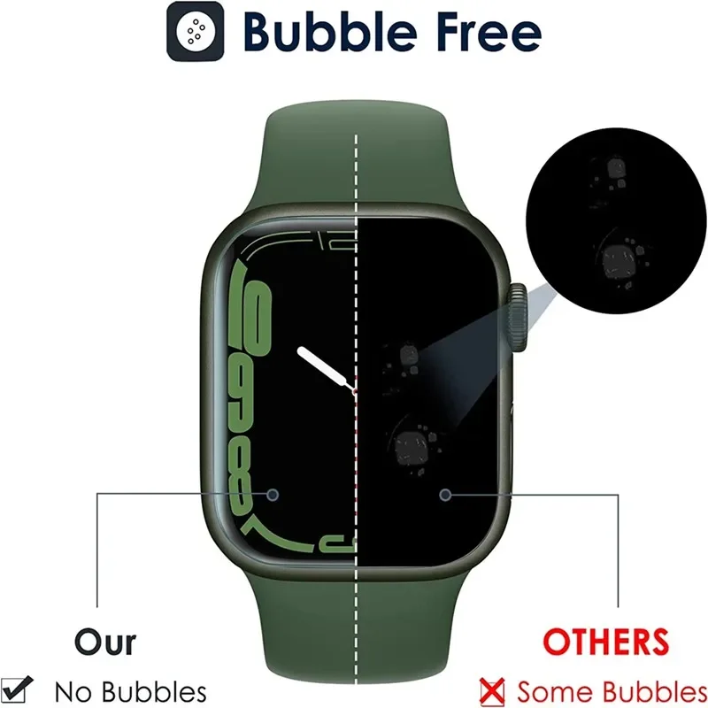 3枚入り ハイドロゲルフィルム Apple Watch 9  - Watch Case Bumper のレビューと価格