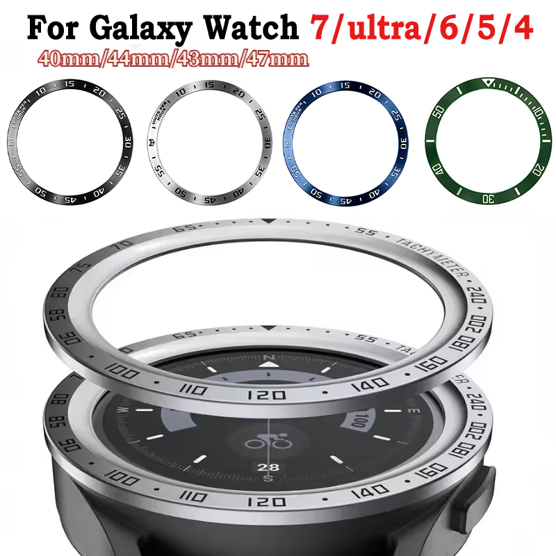 サムスンギャラクシーウォッチ用メタルベゼル、フレーム保護リン - Accessories For Galaxy Watch 5 のレビューと価格